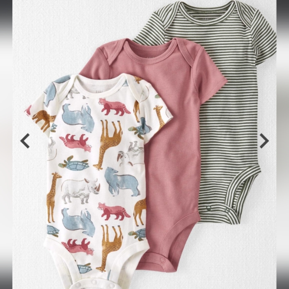 6 Carter bodysuits